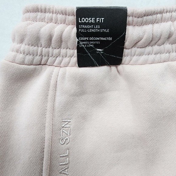 Adidas Light Pink Drawstring All Season Fleece Loose Fit Sweatpants - Picture 5 of 11